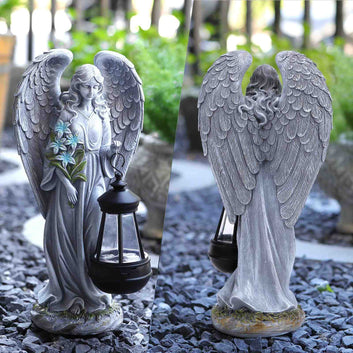 Solar Angel Outdoor Garden Decor Statues Gifts for Women