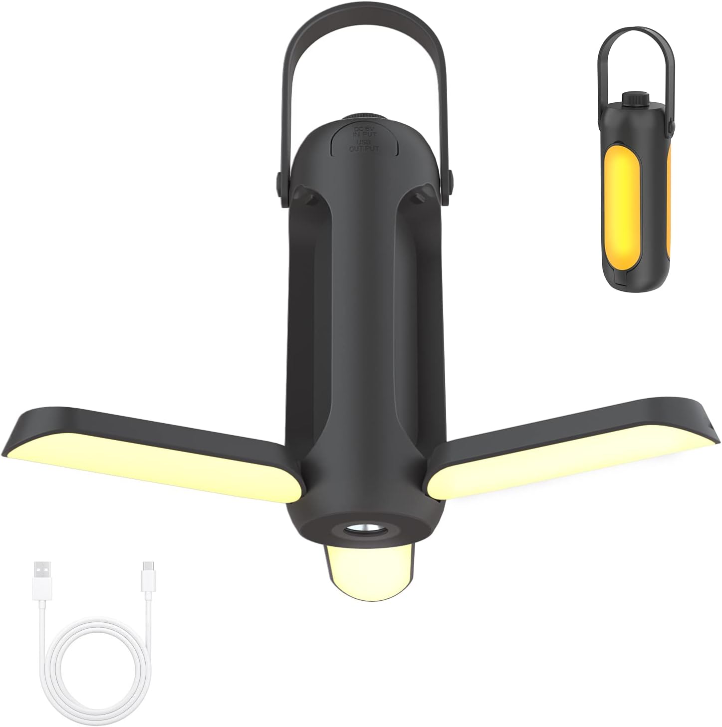 Camping Lantern 720LM with Flashlight Design 10000mAh Rechargeable