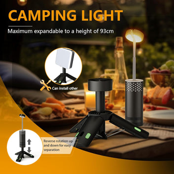 Telescopic 10000mAh Collapsible Magnetic Camping Lantern