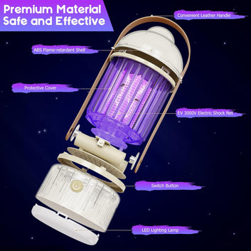 Camping Bug Zappers Lantern UV Mosquito Zappers