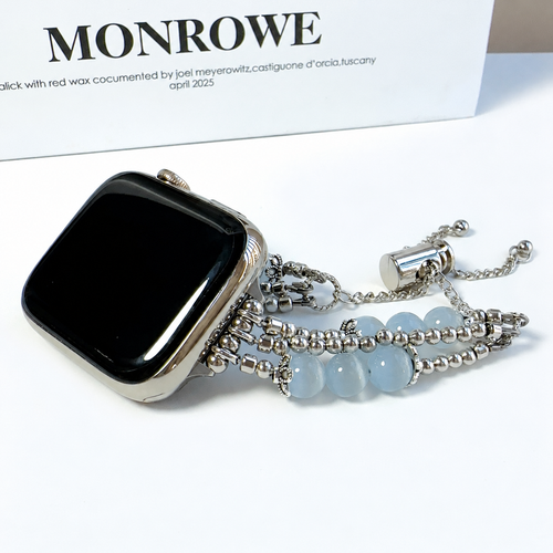 Adjustable Cat's Eye Beaded Apple Watch Band