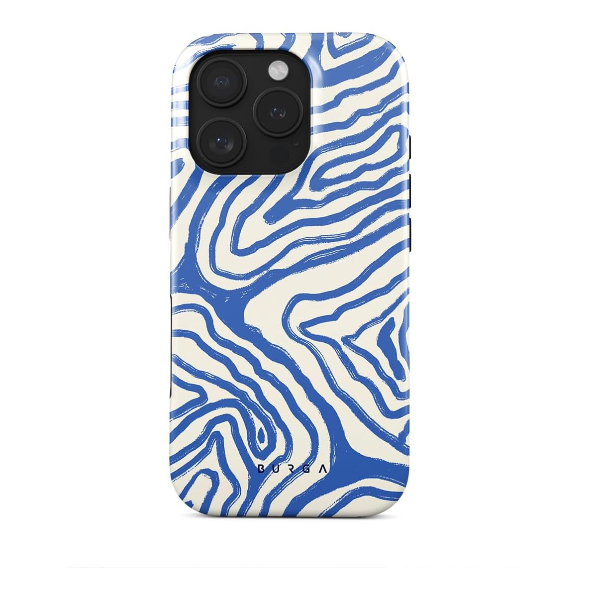 Blue Abstract Line MagSafe iPhone Case