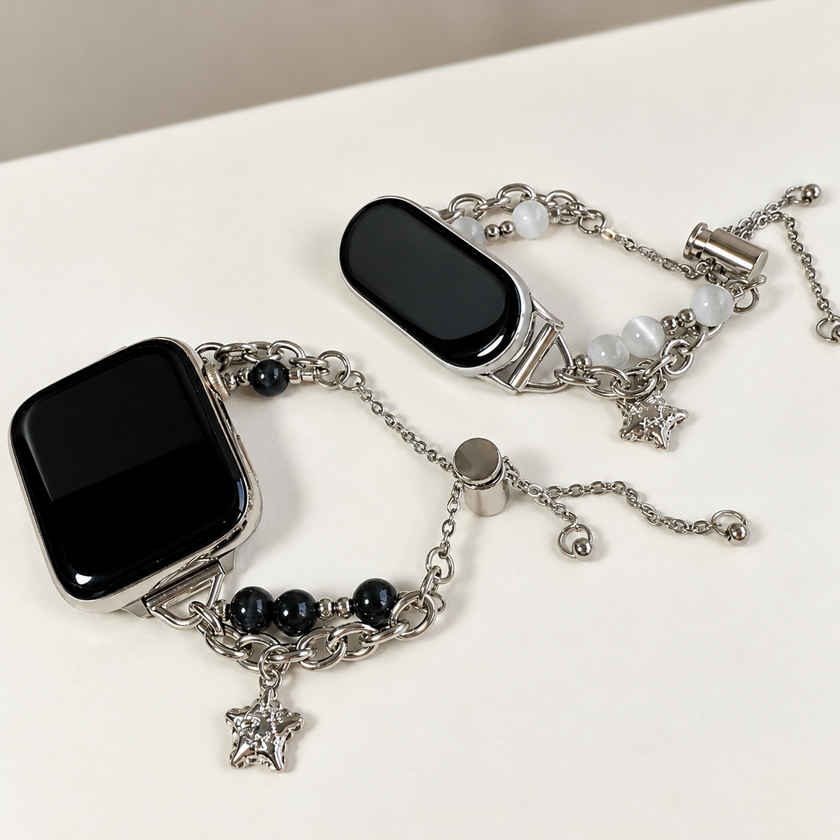 Cat's Eye Beaded Apple Watch Band