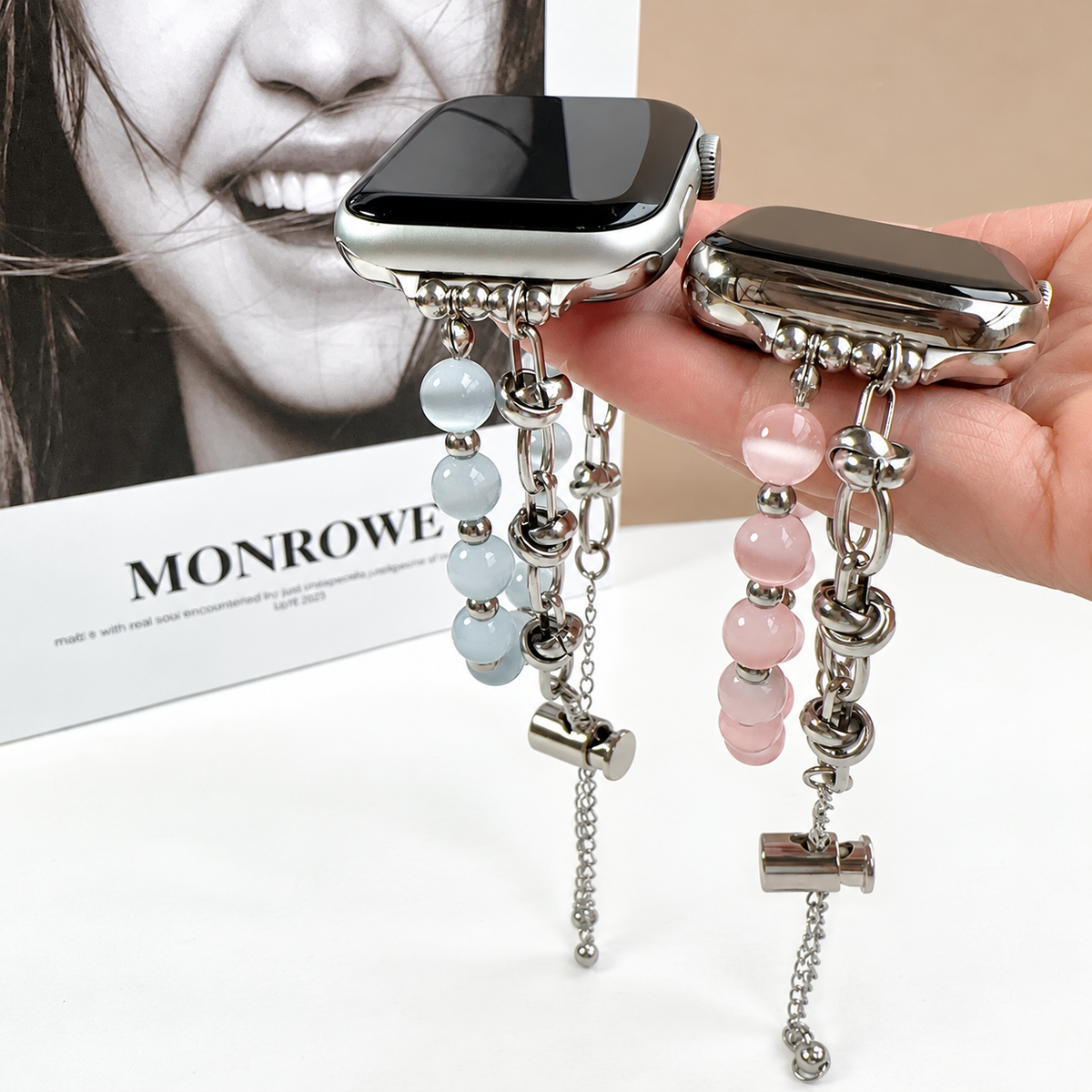 Cat's Eye Steel Chain Apple Watch Band