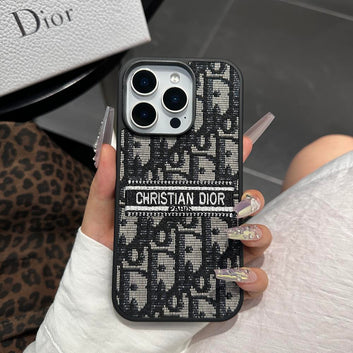 Classic Embroidered Fabric iPhone Case