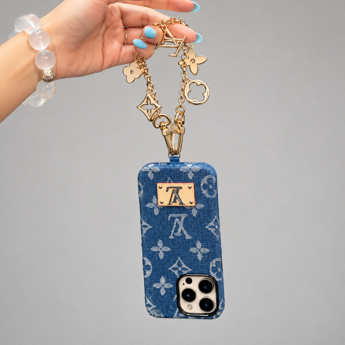 Classic Letters Denim iPhone Case