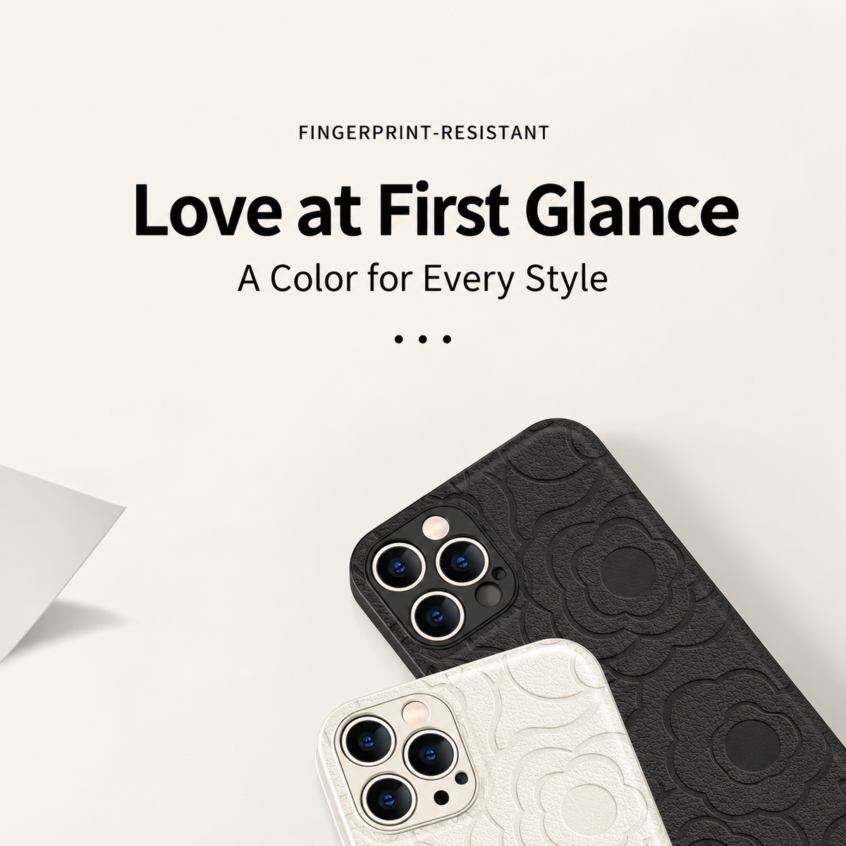 Embossed Camellia iPhone Case