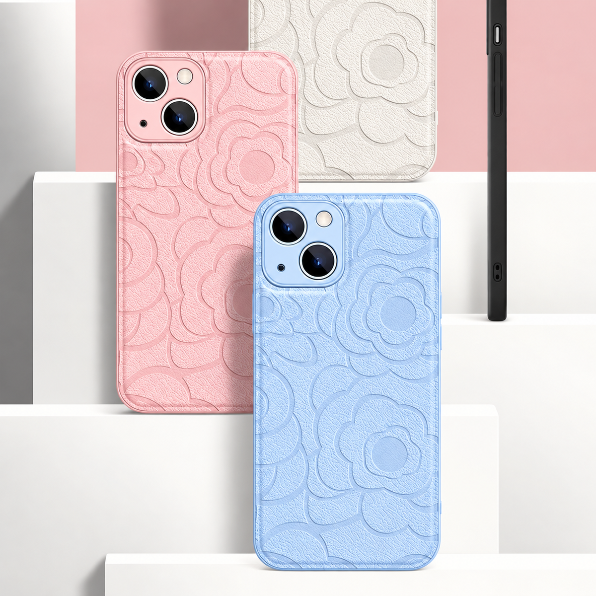 Embossed Camellia iPhone Case