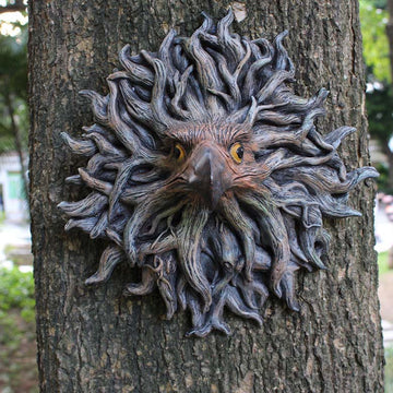 Handmade Eagle Head Tree Hugger Ornament
