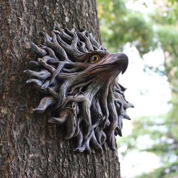 Handmade Eagle Head Tree Hugger Ornament