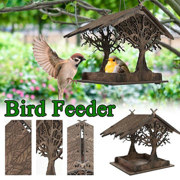 Wooden Gazebo Bird Feeder Vintage