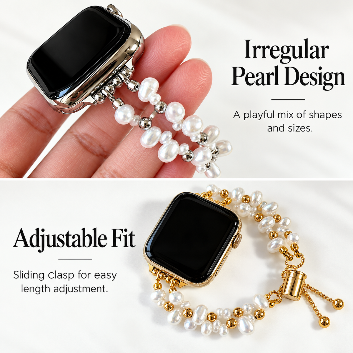 Irregular Pearl Apple Watch Band