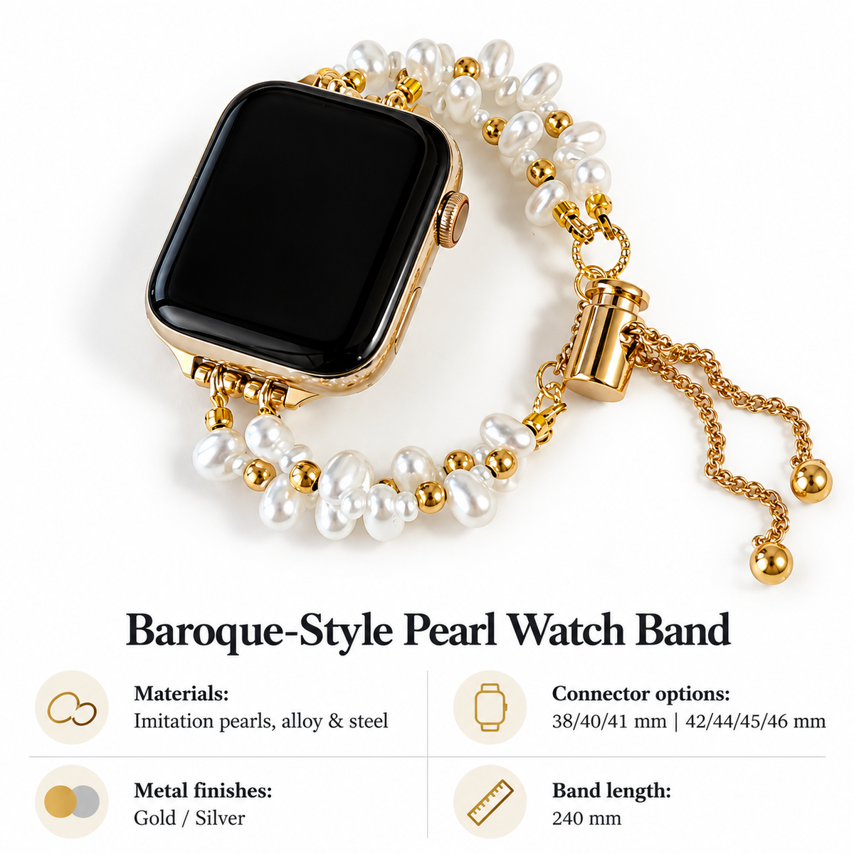 Irregular Pearl Apple Watch Band