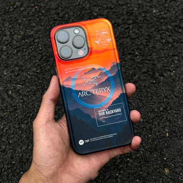 Laser Snow Mountain Bird iPhone Case