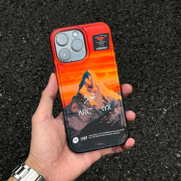 Laser Snow Mountain Bird iPhone Case
