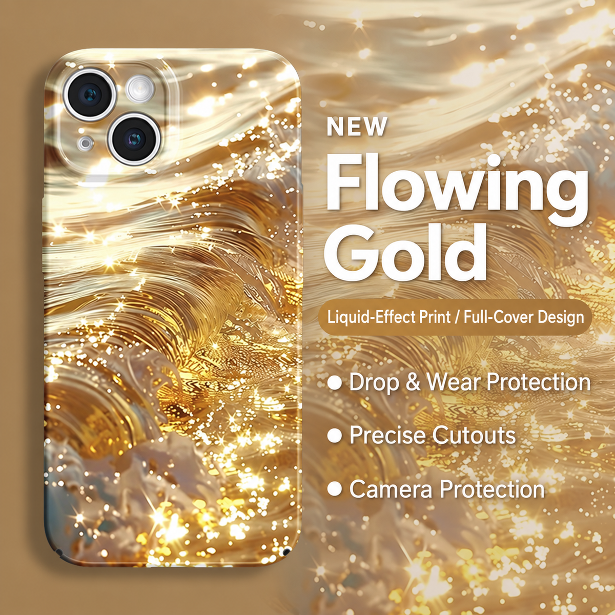 Lucky Flowing Gold iPhone Case