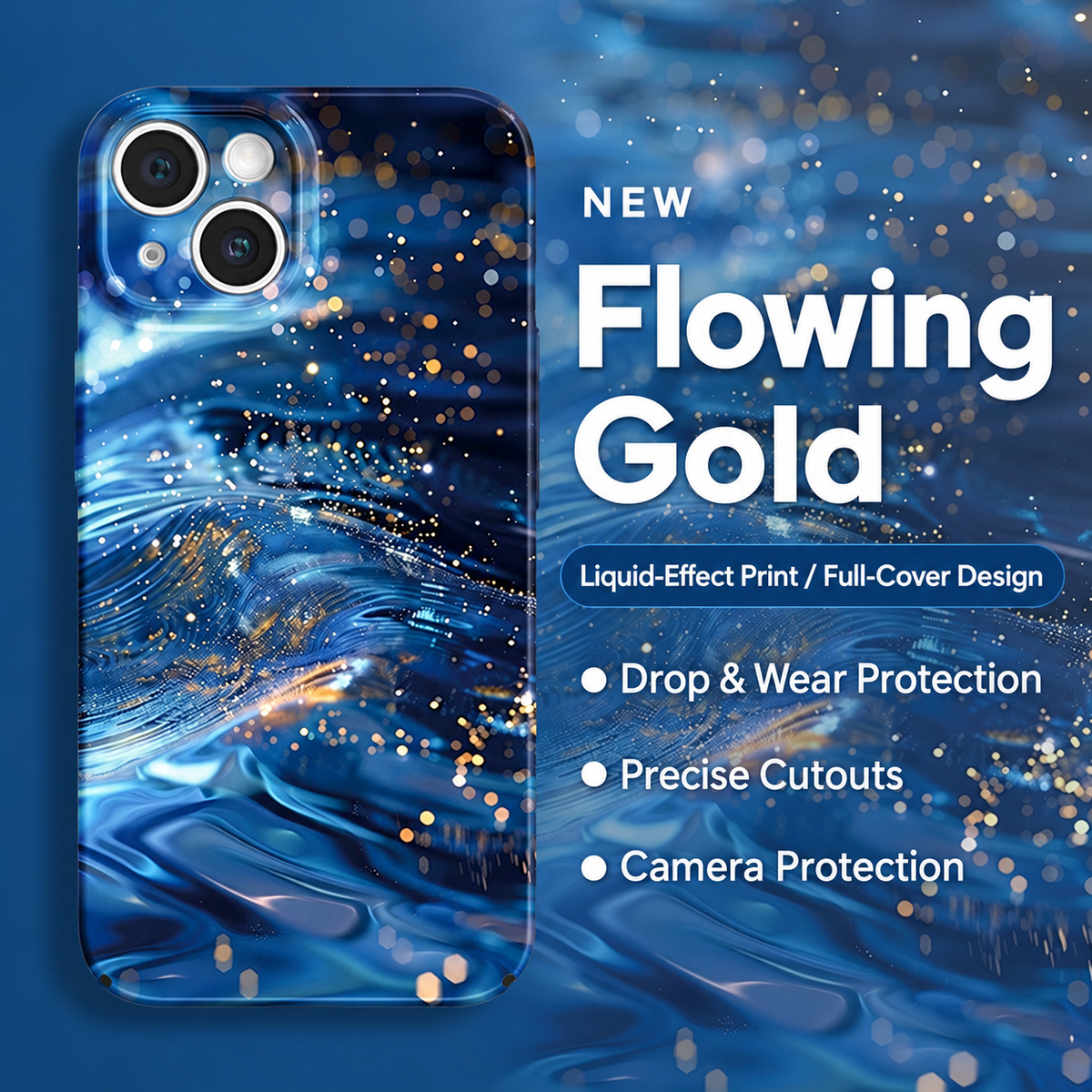 Lucky Flowing Gold iPhone Case