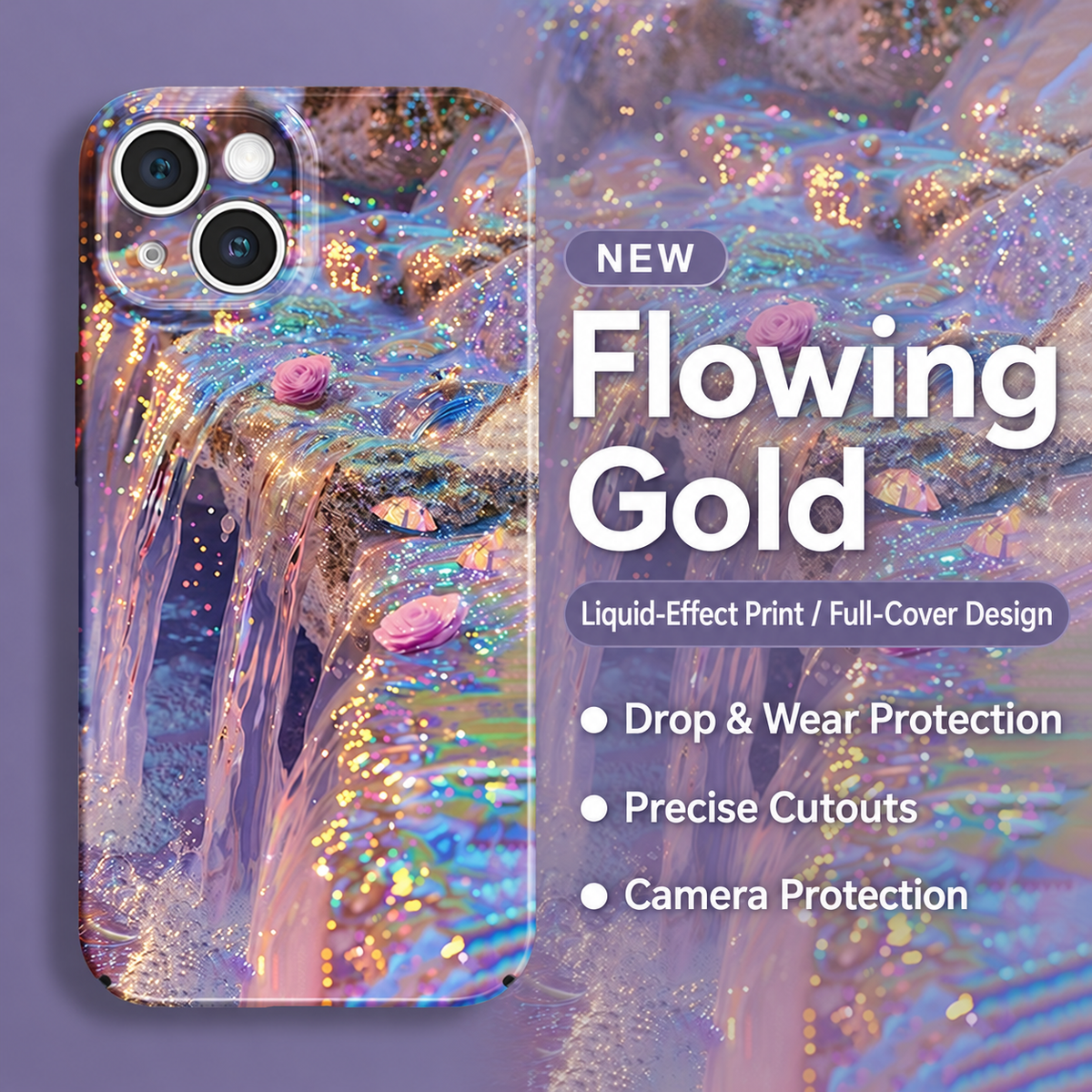 Lucky Flowing Gold iPhone Case