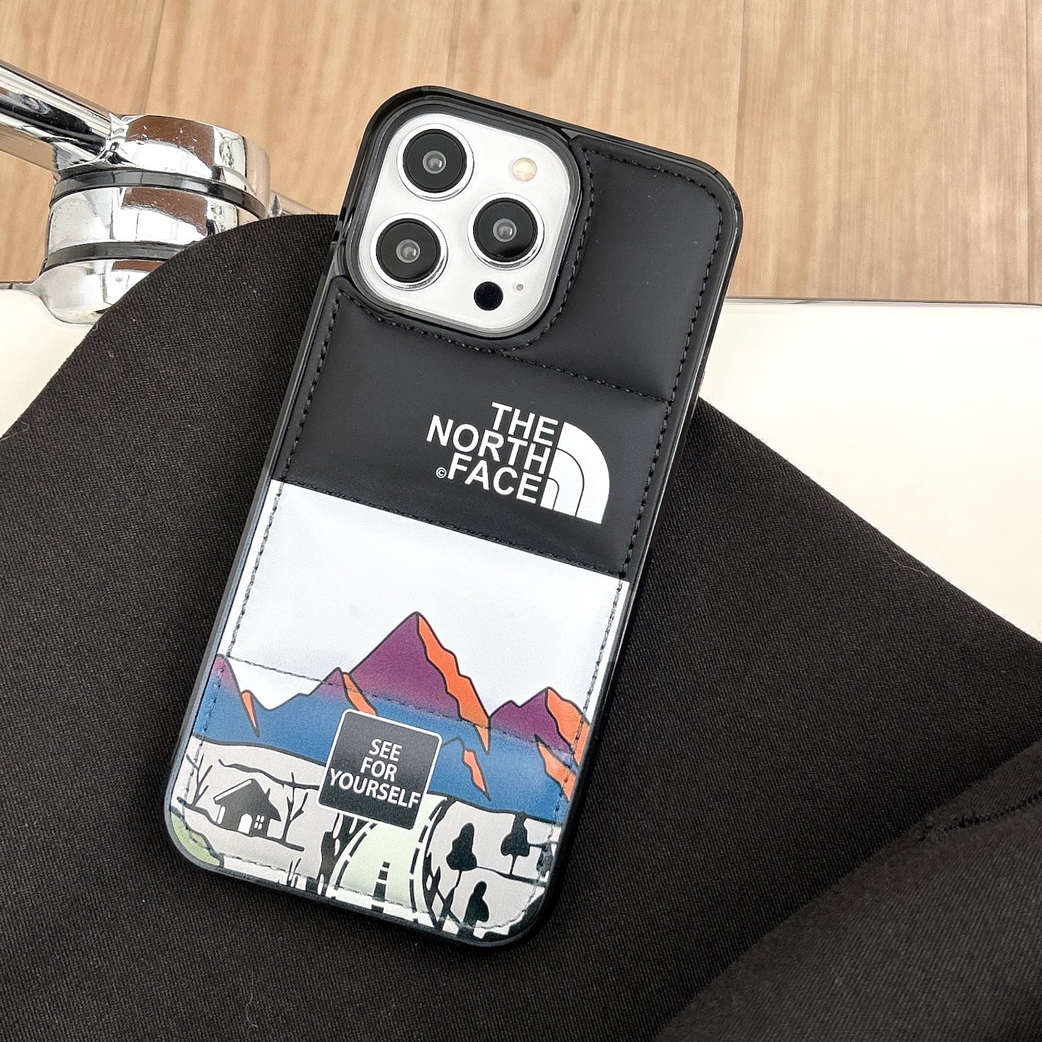 North Leather Down Jacket iPhone Case