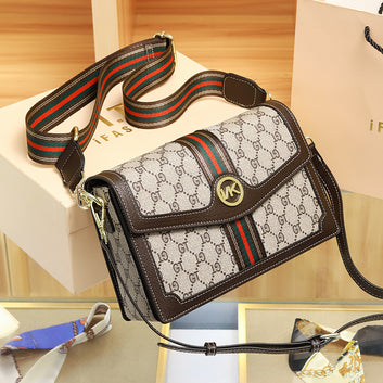 Bag Women'S 2026 New Fashion High-End Leather Small Square Bag Women'S Versatile Women'S Shoulder Messenger Bag Small Bag Tide