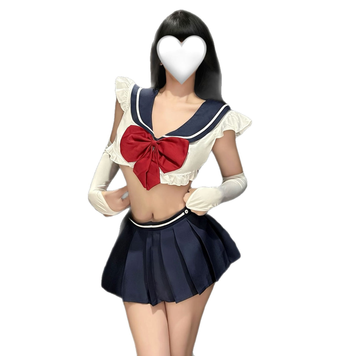 Adult Sailor-Style Top and Skirt Set - 5845