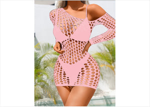 Sheer Mesh Bodysuit with Colour and Gradient Options