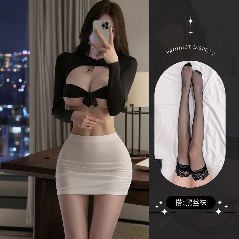 Two-Tone Office-Inspired Costume Set - 5908B