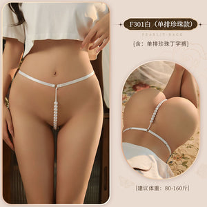 Adjustable Beaded Thong - F301