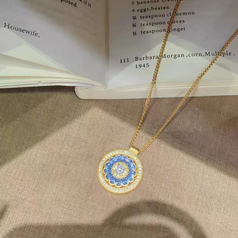 Vintage Blue Compass Bracelet or Necklace - view 7