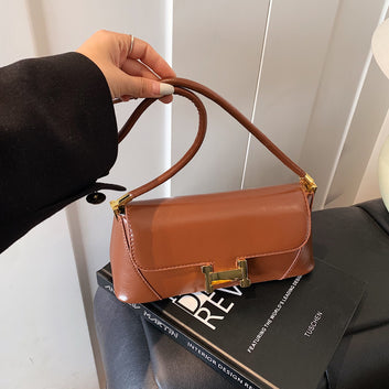 Poplar Forest Retro Small Square Bag French Bags Commuting Niche Light Luxury Underarm Bag Fashion Shoulder Messenger Bag