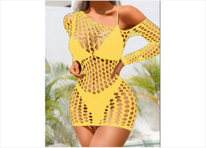 Sheer Mesh Bodysuit with Colour and Gradient Options