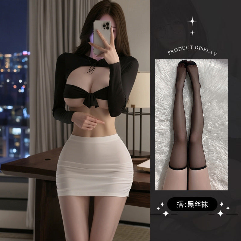 Two-Tone Office-Inspired Costume Set - 5908B