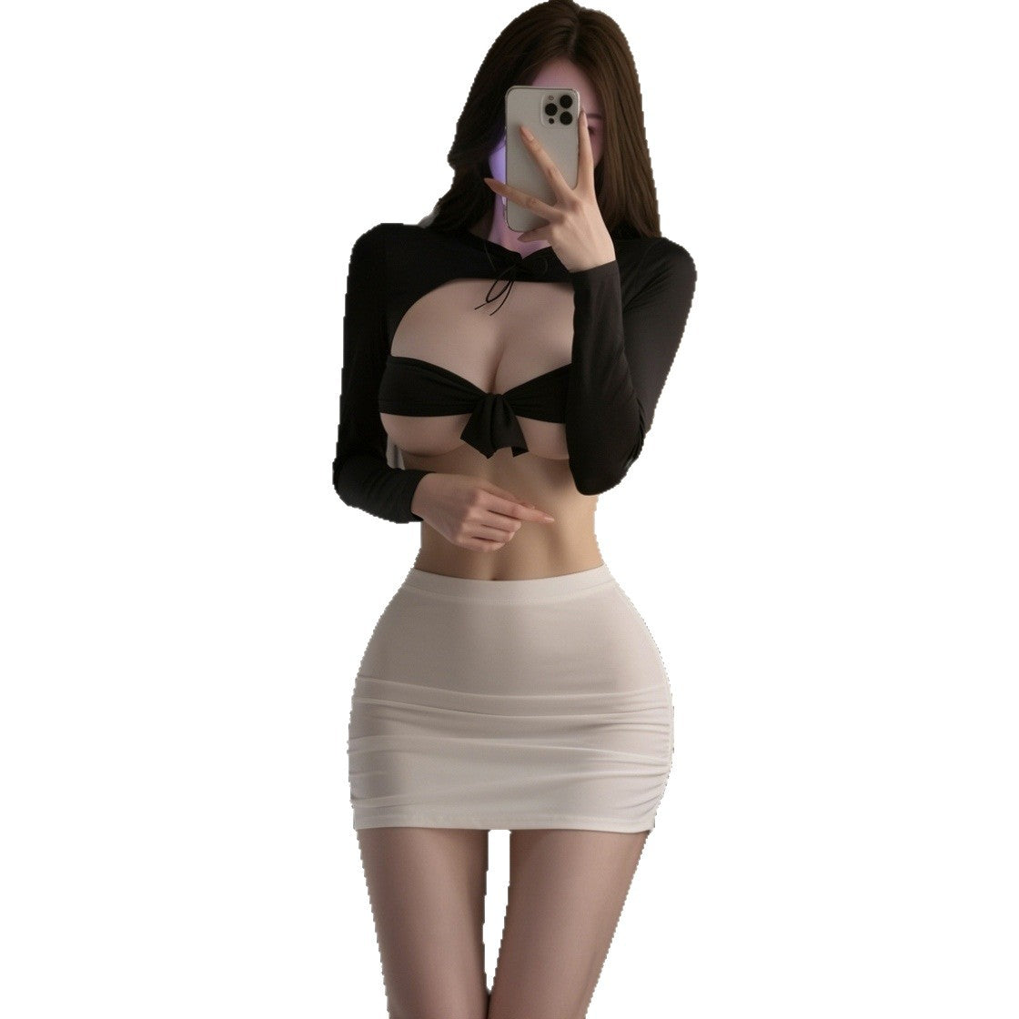 Two-Tone Office-Inspired Costume Set - 5908B