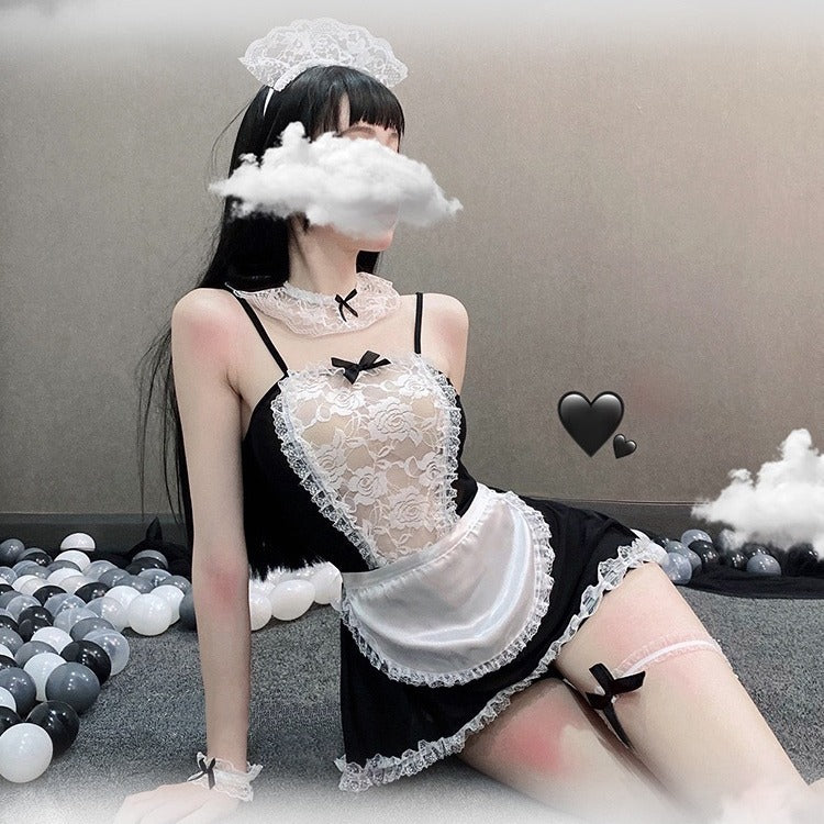 Lace Maid Costume with Accessory Options