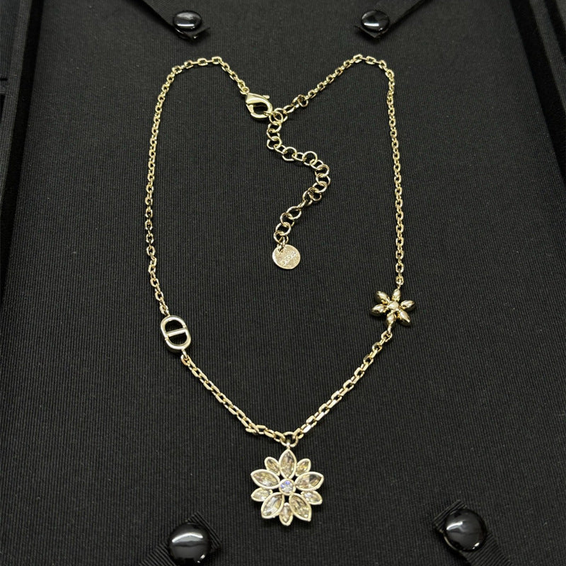 Gold-Tone Snowflake Floral Jewelry - main view