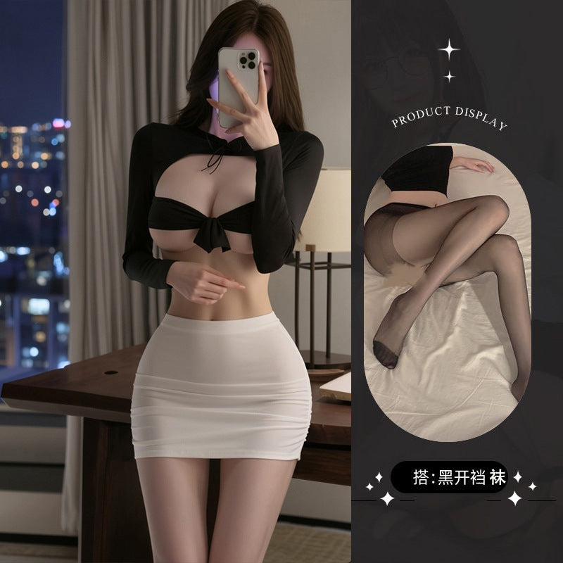 Two-Tone Office-Inspired Costume Set - 5908B