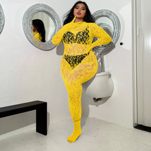 Plus-Size Leopard Mesh Bodysuit