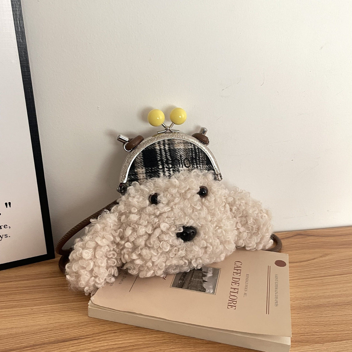 Cute Teddy Dog Clip Shoulder Bag Fashion Messenger Bag