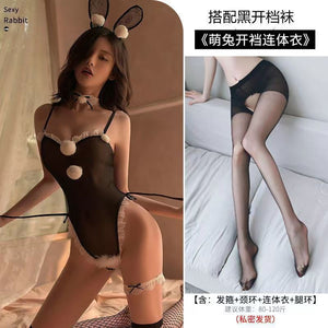 Lace Bunny-Inspired Costume Set