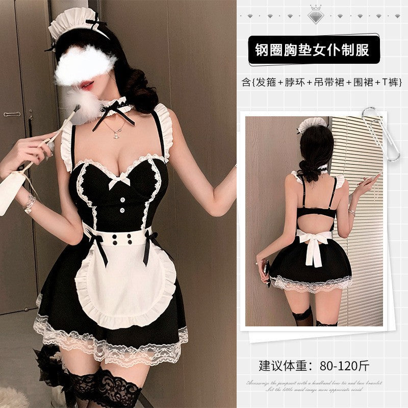Lace Underwire Maid Costume Set