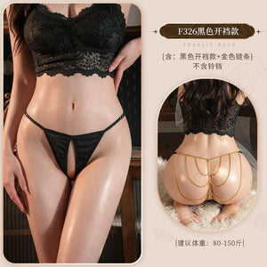 Chain and Bell Detail Thong - F326