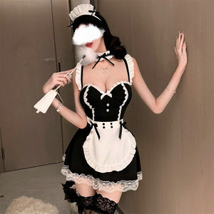 Lace Underwire Maid Costume Set