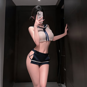 Blue and White Adult Costume Set - 5447