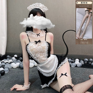 Lace Maid Costume with Accessory Options