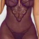 Cutout Open-Crotch Mesh Bodysuit