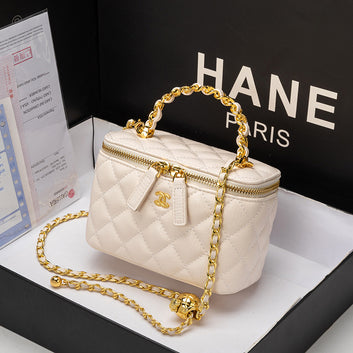 Bag Women'S 2026 New Fashion Leather Women'S Bag Diamond Chain Bag Single Shoulder Portable Messenger Box Bag