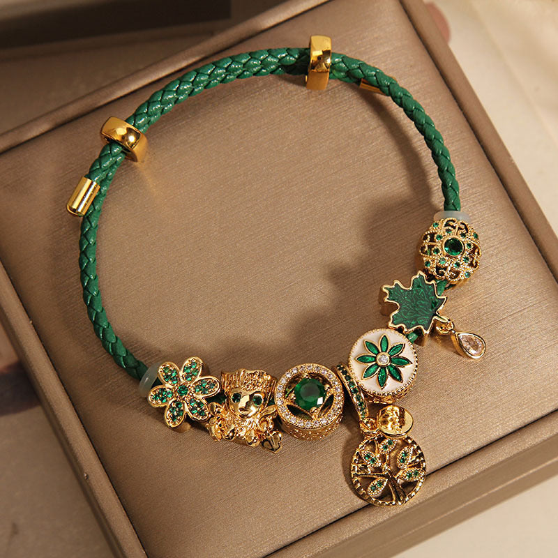 Green Woodland Charm Bracelet - view 3