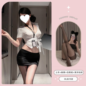Office-Inspired Fitted Skirt Costume Set