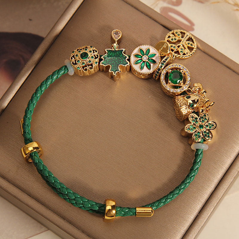 Green Woodland Charm Bracelet - view 4