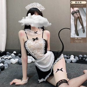 Lace Maid Costume with Accessory Options